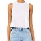 BELLA + CANVA Women's Racerback Crop Tank, Lightweight Sleeveless T-Shirt for Crafting